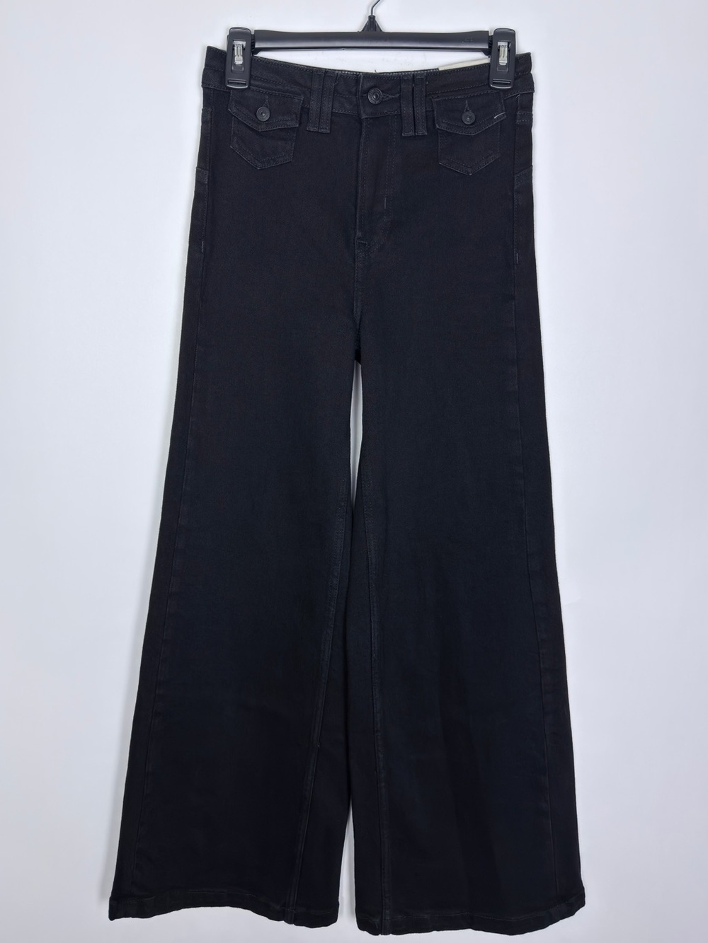 We The Free Kellee High Rise Palazzo Jeans Black Size 25 - Picture 9 of 17